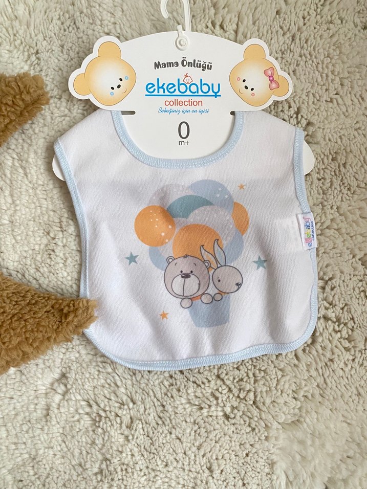 Ekebaby Bebek Mama Önlüğü - 0 Ay - Görsel 2