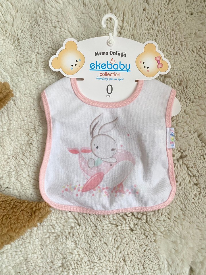 Ekebaby Bebek Mama Önlüğü - 0 Ay - Görsel 3