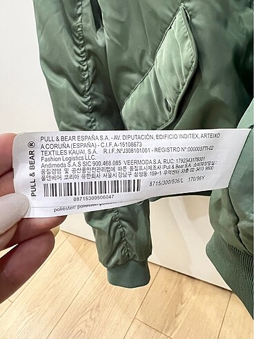 l Beden Pull&Bear Bomber Ceket