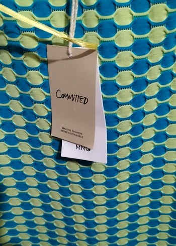 Mavi Piliseli Midi Örme Elbise - Görsel 4