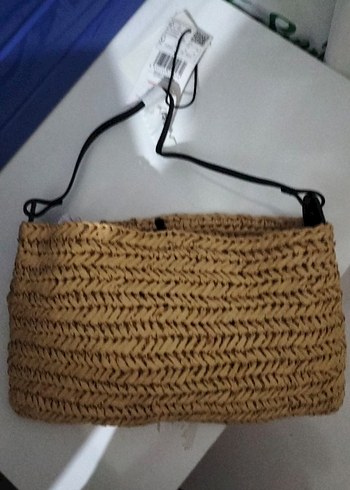 Püsküllü Bej Minimalist Kadın Çanta - Görsel 2