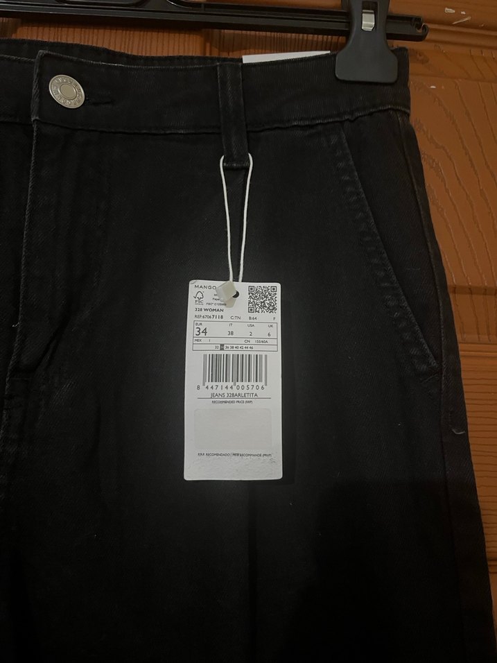 Kadın Siyah Denim Normal Boy Jean - Görsel 2