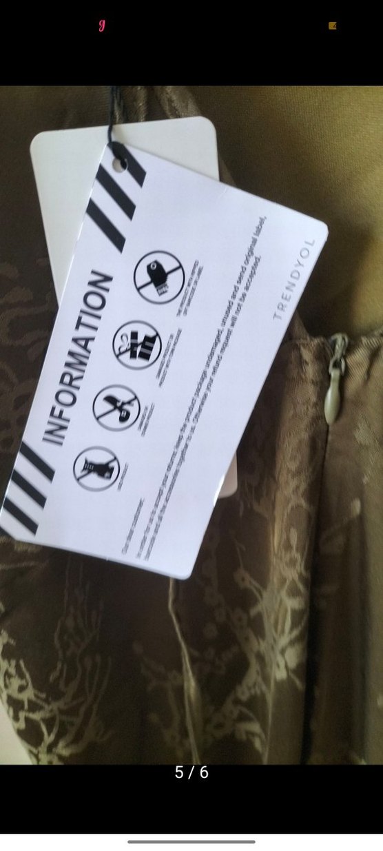 Bohem V Yaka Keten Uzun Askılı Elbise - Görsel 5