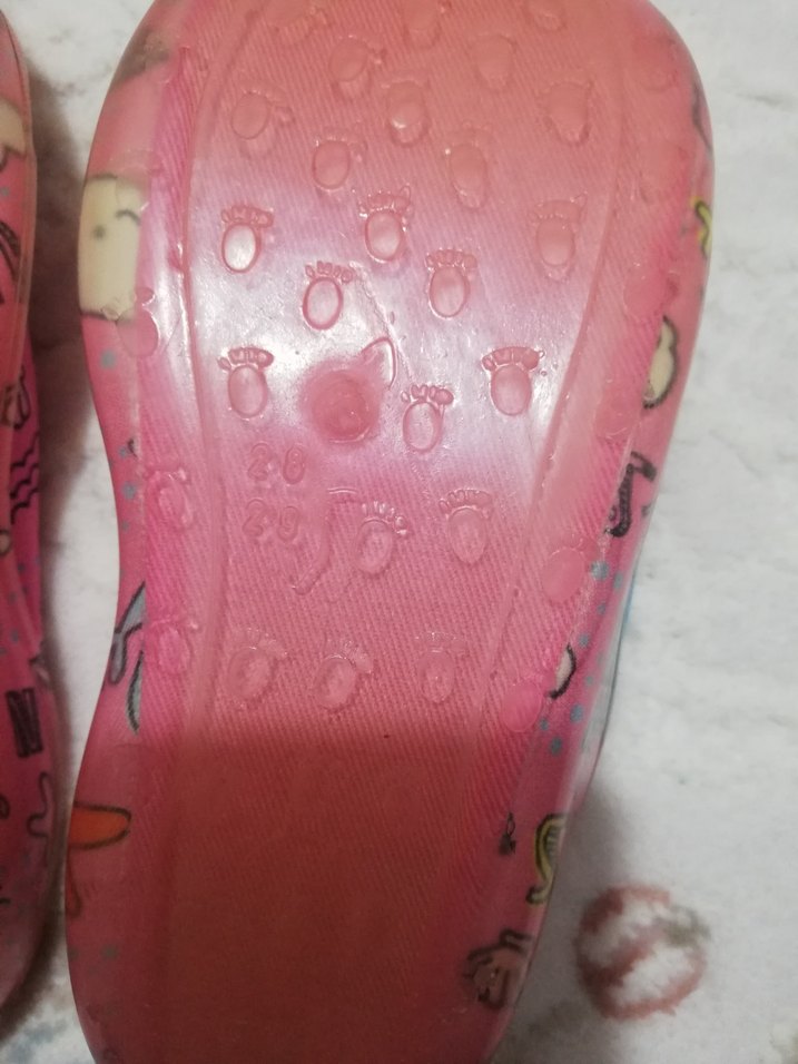 Kız Çocuk Pembe Renkli  Kaydırmaz ayakkabı - Görsel 4