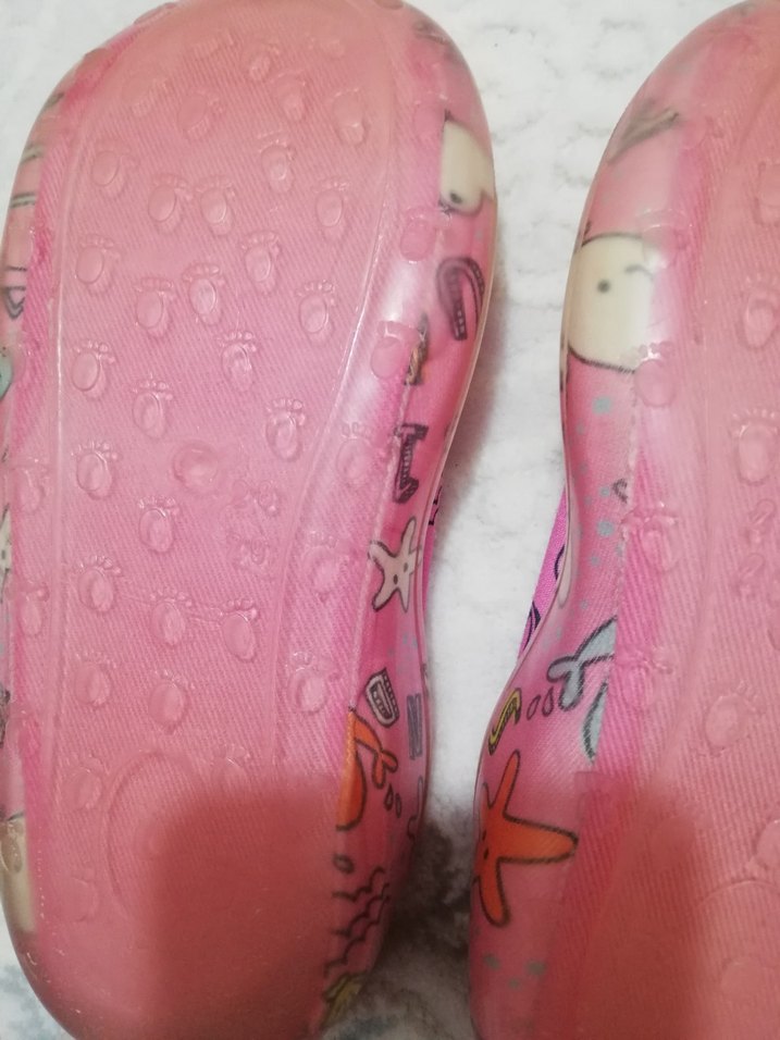 Kız Çocuk Pembe Renkli  Kaydırmaz ayakkabı - Görsel 5