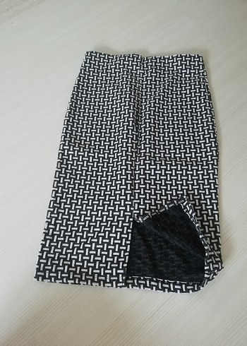 Diğer Kadın Gri Siyah Piliseli Kumaş Pantolon
