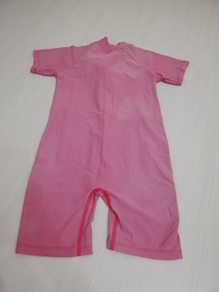 Kız Çocuk Pembe Kısa Kollu Mayo - Görsel 3