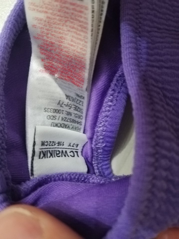 Mor Asimetrik Mini Bikini - Görsel 2