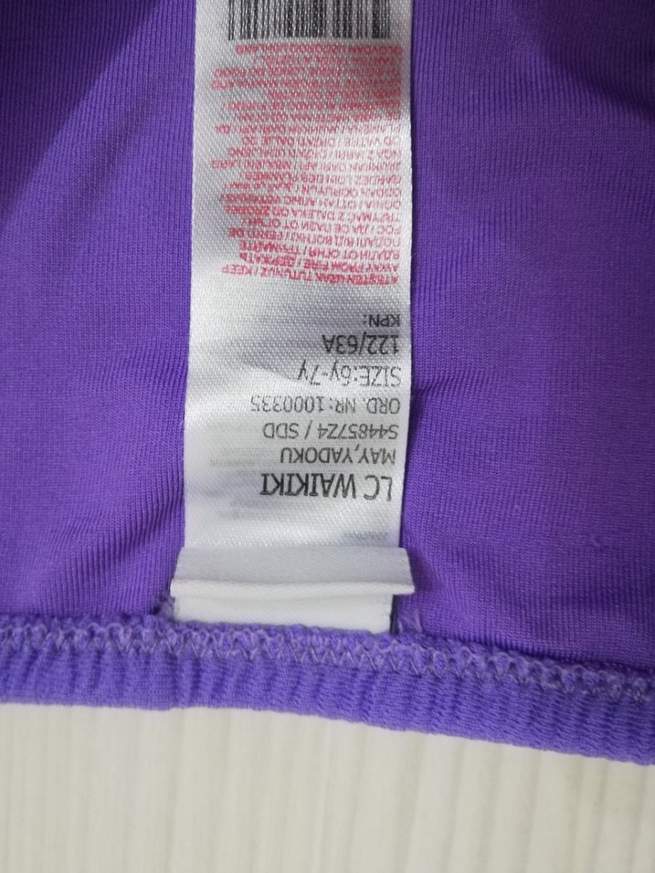 Mor Asimetrik Mini Bikini - Görsel 3