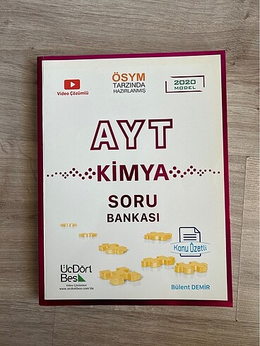 ÜçDörtBeş AYT Kimya Konu Özetli Soru Bankası