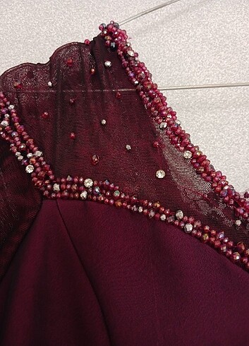 Abiye işlemeli elbise - Görsel 5