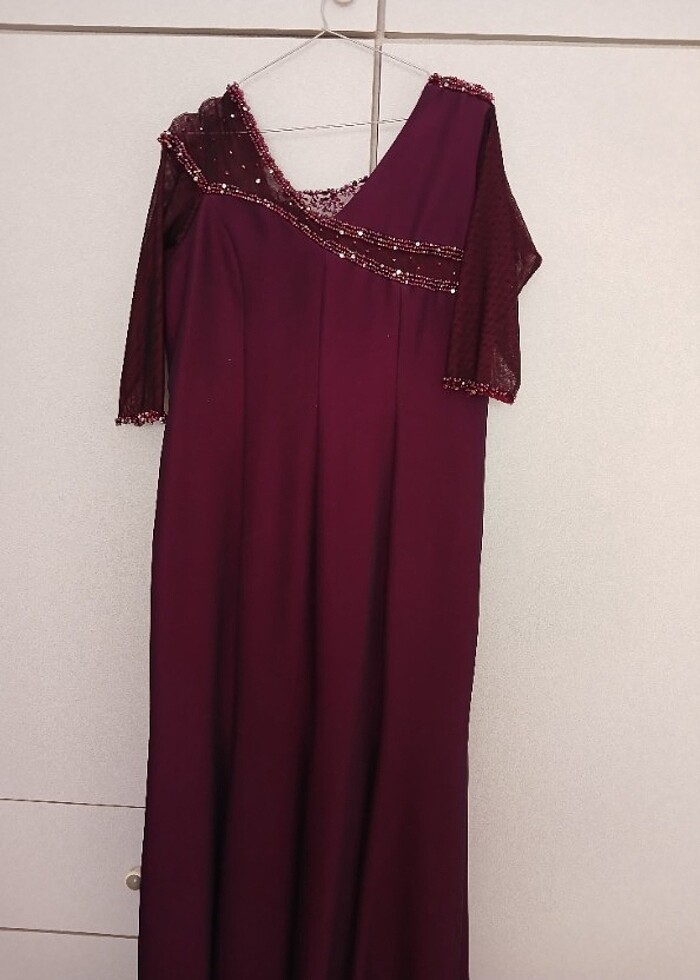 Abiye işlemeli elbise - Görsel 2