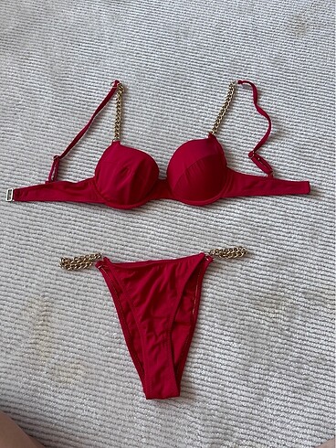 s Beden kırmızı Renk Kırmızı bikini takımı
