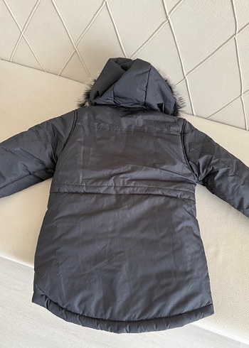 Erkek Çocuk Gri Kürklü mont - Görsel 3