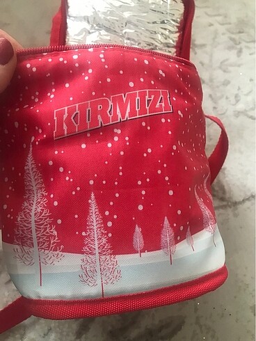 Kırmızı termos çanta - Görsel 4