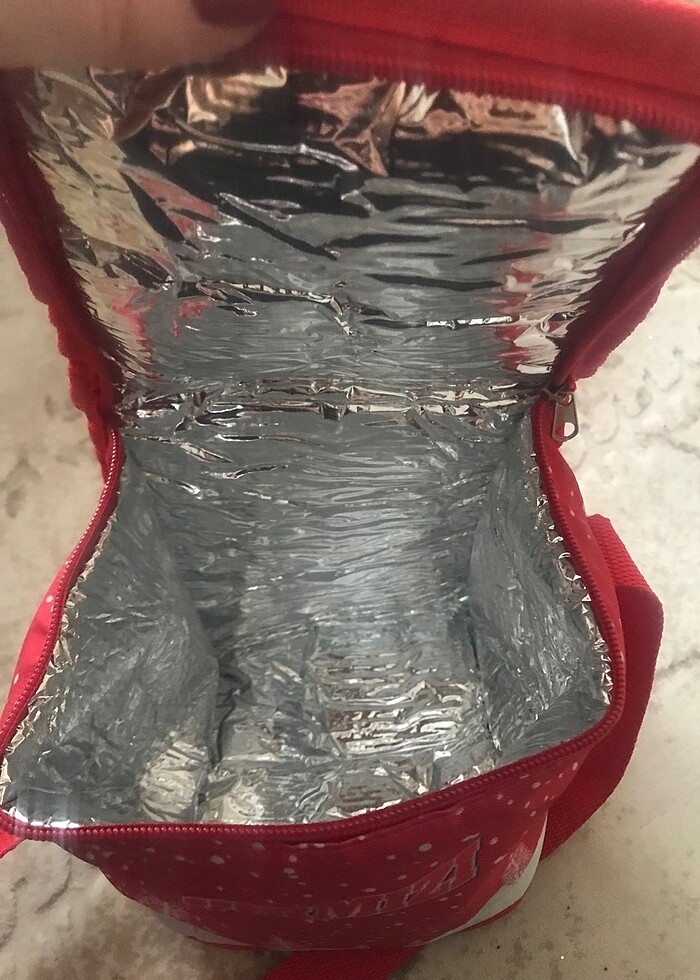 Kırmızı termos çanta - Görsel 2