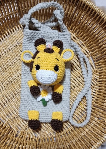 El Örgüsü Kırmızı Tavşanlı Telefon Kılıfı - Görsel 4