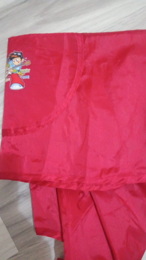 Renkli Baskılı Kırmızı boya Önlüğü - Görsel 3