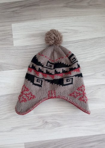 Etnik Desenli Çocuk Örgü Bere - Görsel 2