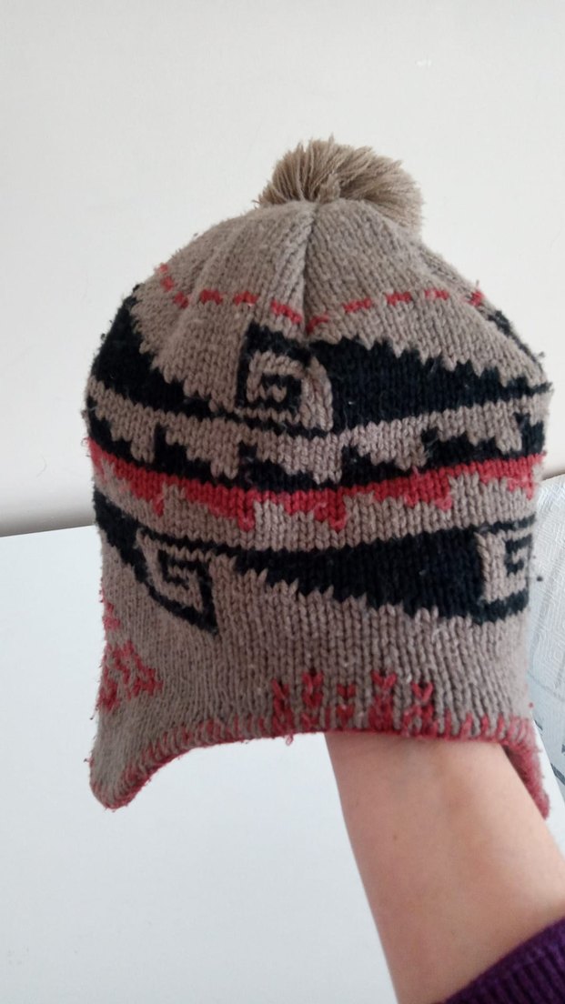 Etnik Desenli Çocuk Örgü Bere - Görsel 3