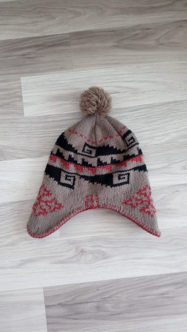 Etnik Desenli Çocuk Örgü Bere - Görsel 2