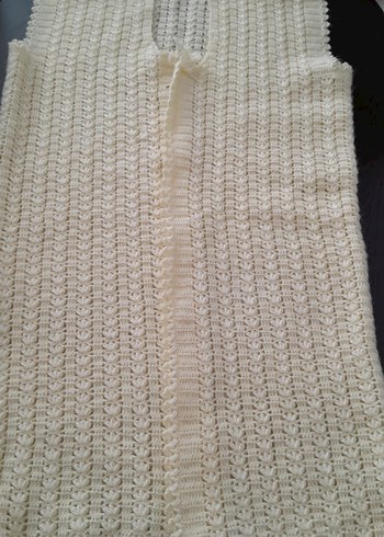 Krem Triko Kadın yelek - Görsel 3