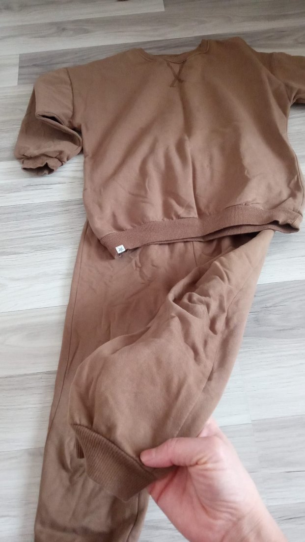 Bol Kesim Kahverengi çocuk takım - Görsel 3