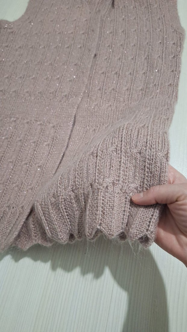 Düğmeli Bej Hamile Hırka - Görsel 4