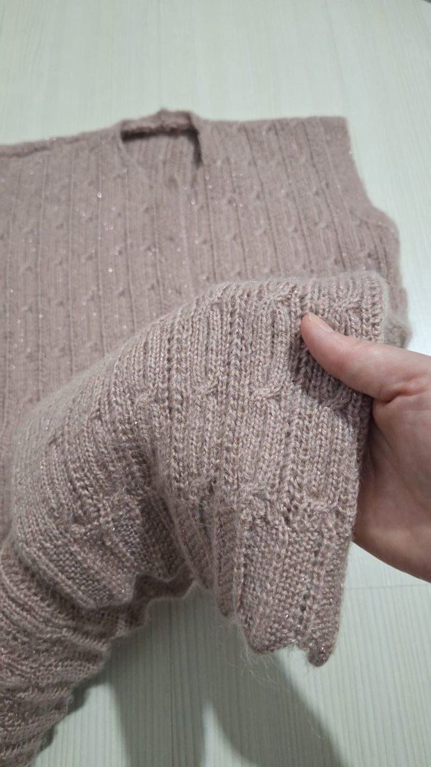 Düğmeli Bej Hamile Hırka - Görsel 2