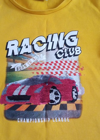 Sarı Baskılı Erkek Sweatshirt - Görsel 3