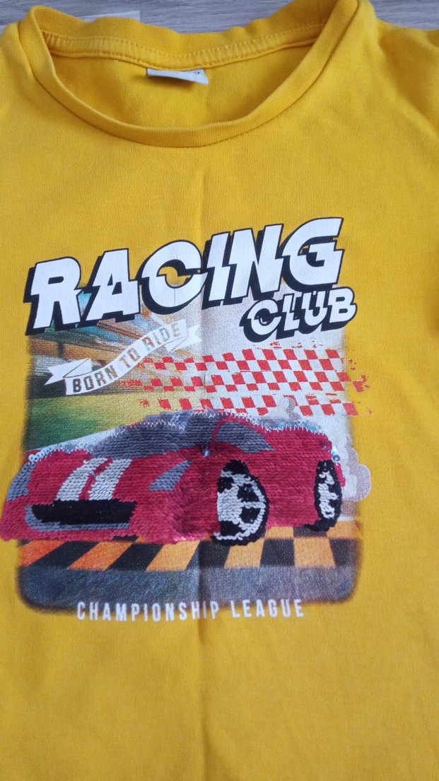 Sarı Baskılı Erkek Sweatshirt - Görsel 3