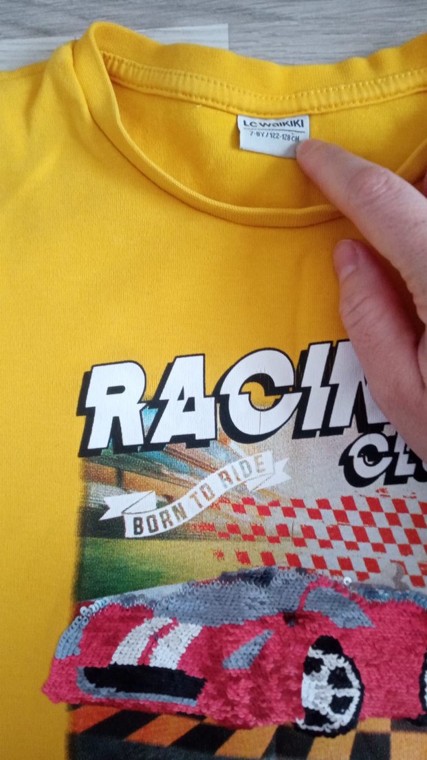 Sarı Baskılı Erkek Sweatshirt - Görsel 4