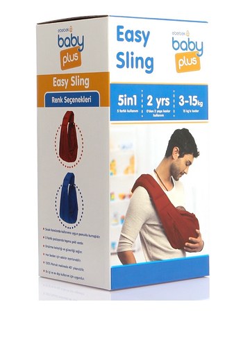 Lacivert Bebek Taşıma Slingi - Görsel 2