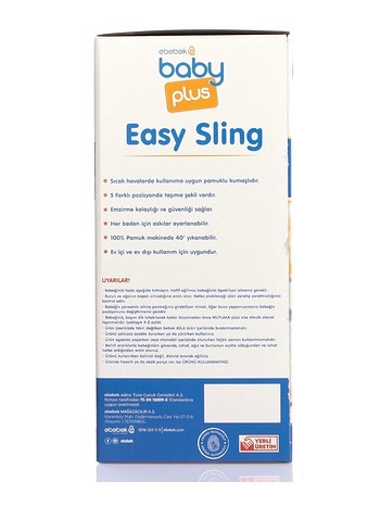 Lacivert Bebek Taşıma Slingi - Görsel 3