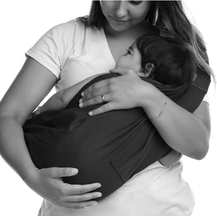 Lacivert Bebek Taşıma Slingi - Görsel 5