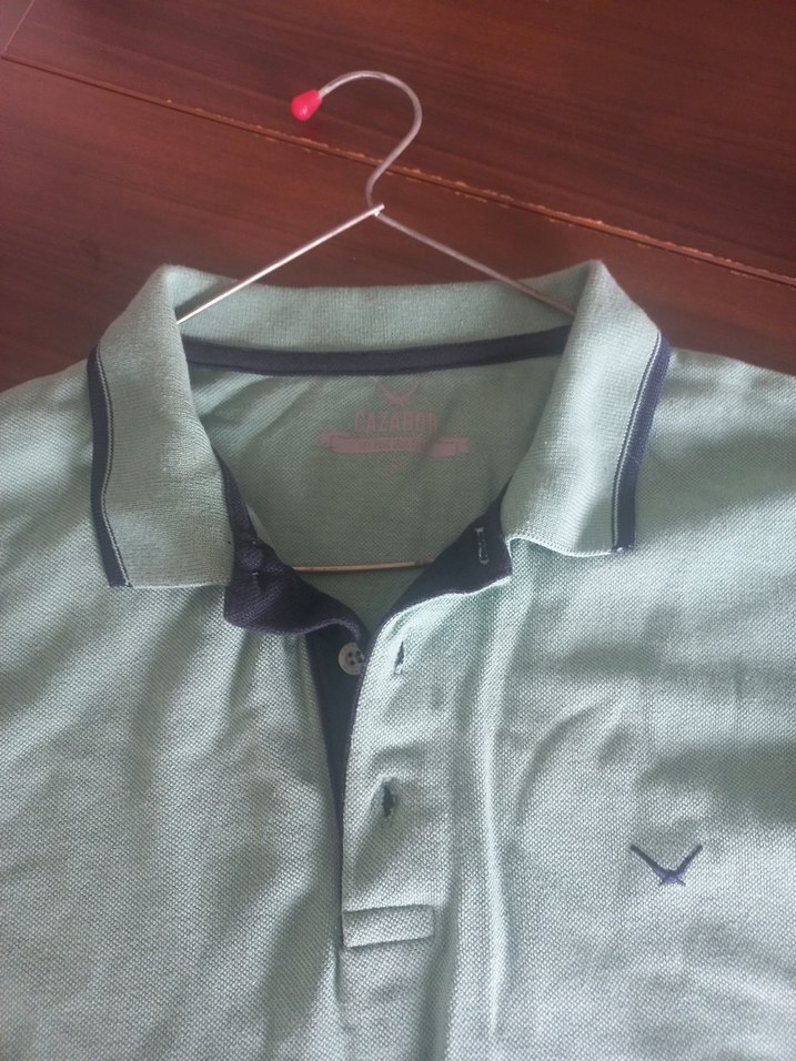 Yeşil Pamuklu Erkek Polo Tişört - Görsel 2