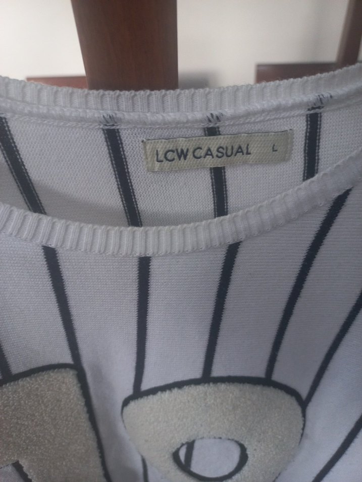 Trendy Bisiklet Yaka Uzun Kollu Kadın Sweatshirt - Görsel 3