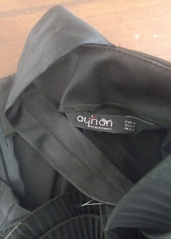 Siyah Straplez Drapeli Midi Elbise - Görsel 6