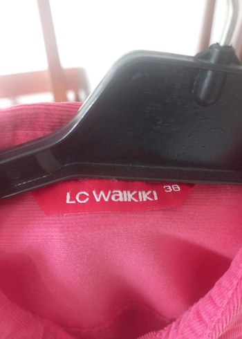 Pembe Düğmeli Kadife Fitilli Uzun Kollu Kadın Gömlek - Görsel 5