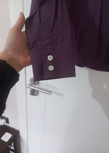 LTB Mor Uzun Kollu Düğmeli ErkekGömlek - Görsel 3