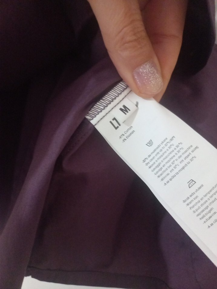 LTB Mor Uzun Kollu Düğmeli ErkekGömlek - Görsel 4