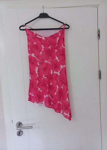 Pembe Çok Şık Asimetrik Tunik - Görsel 2