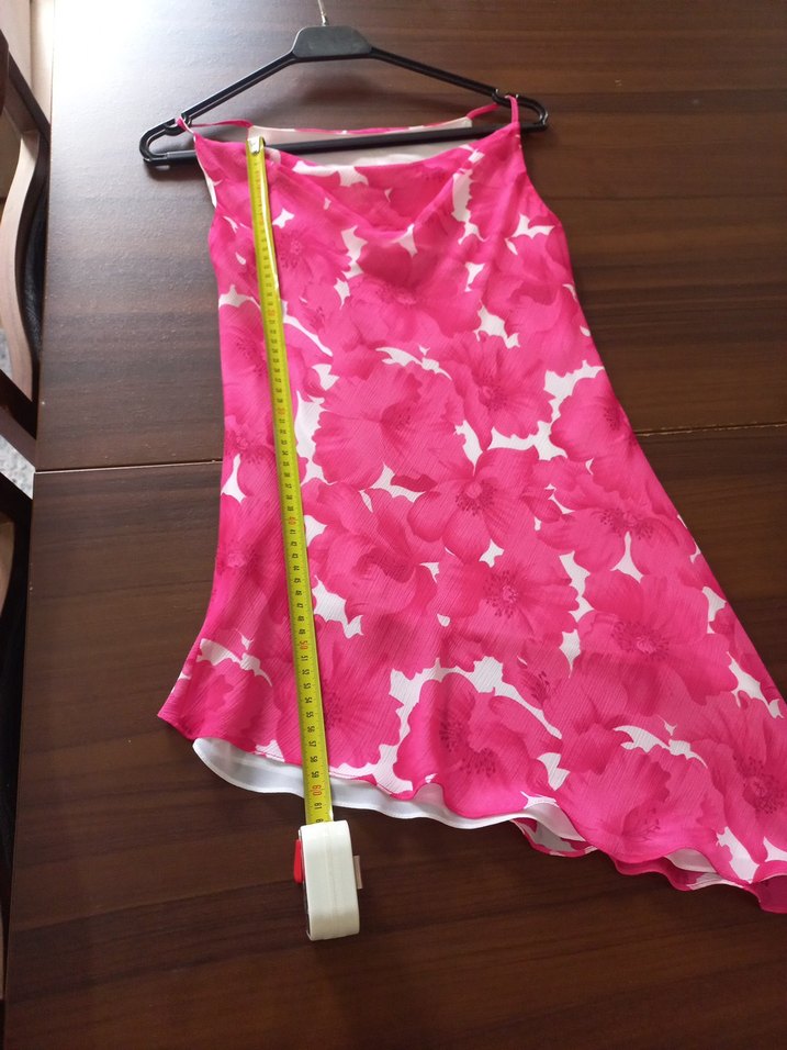 Pembe Çok Şık Asimetrik Tunik - Görsel 4