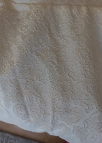 Saten Marka Beyaz Straplez Midi Gelinlik - Görsel 3