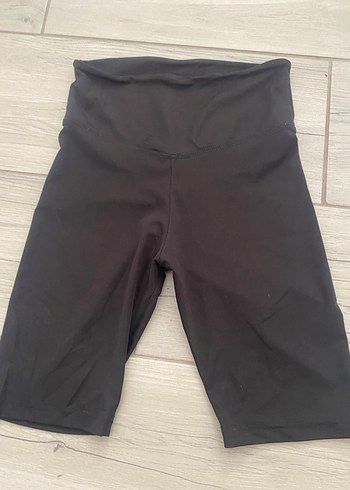 Siyah biker Spor Şortu bisikletçi tayt - Görsel 2