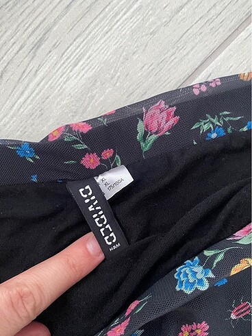 H&M Tüllü çiçekli etek