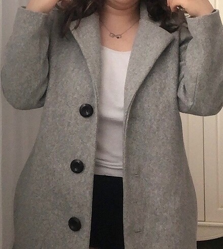 Kaban gri oversize