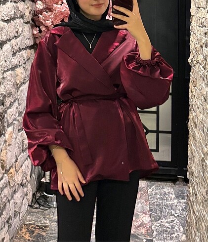 universal Beden Bordo ceket