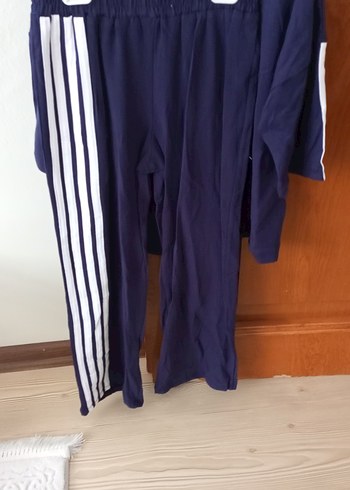 Erkek Lacivert Çizgili Uzun Kollu Pijama Takımı - Görsel 2