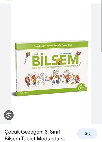 BİLSEM 3.sinif hazırlık kitap